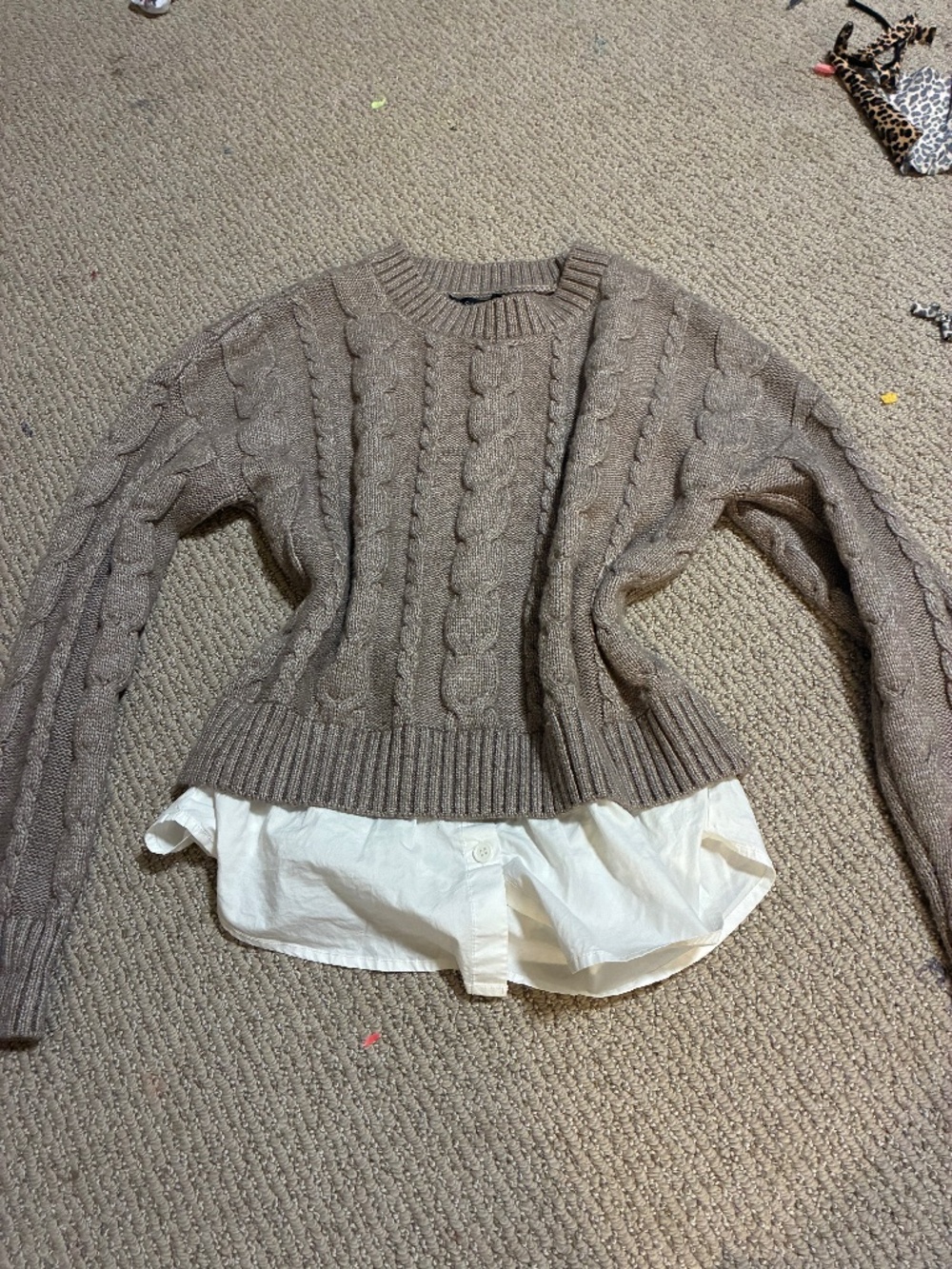 Brown sweater